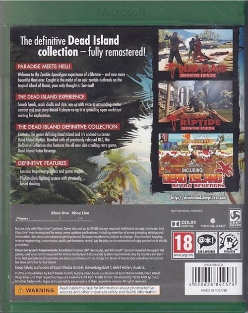 Dead Island - Definitive Collection - Xbox One Spil (B-Grade) (Genbrug)